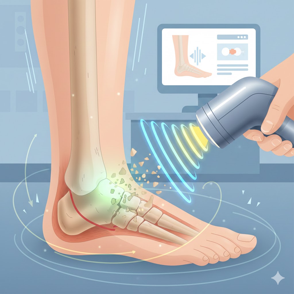 Лечение пяточной шпоры методом ударно- волновой терапии