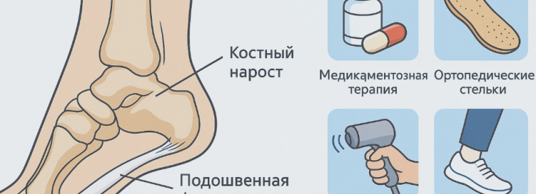 Пяточная шпора и методы лечения